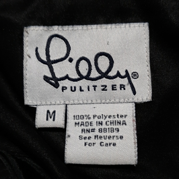 Lilly Pulitzer preppy medium trench Dark Academia - Picture 3 of 3